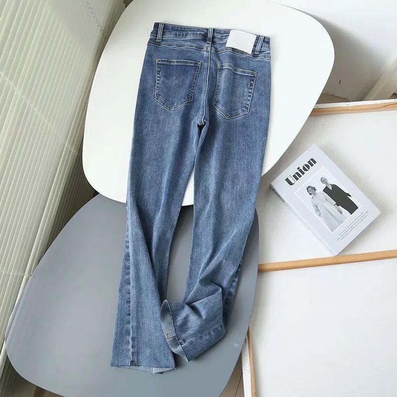 Kvinders Afslappede Bukser Blød Høj Bootcut-denim