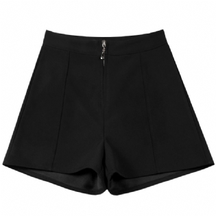 Kvinders Jakkesætshorts Høj Talje Afslappet Løs Trendy Brede Ben