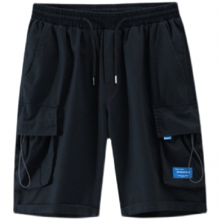 Large Pocket Cargo Shorts Mænd Sommer Trend Sport Casual Fem Points Løs