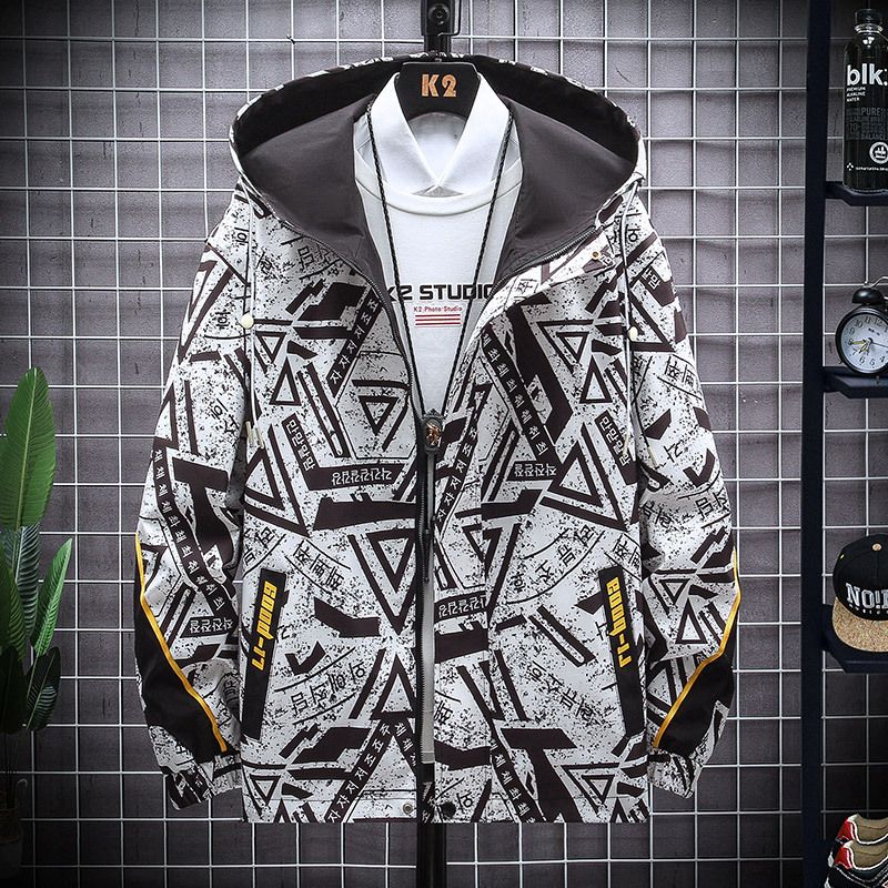 Løs Jakke Mænd Casual Trend Coat Hætte