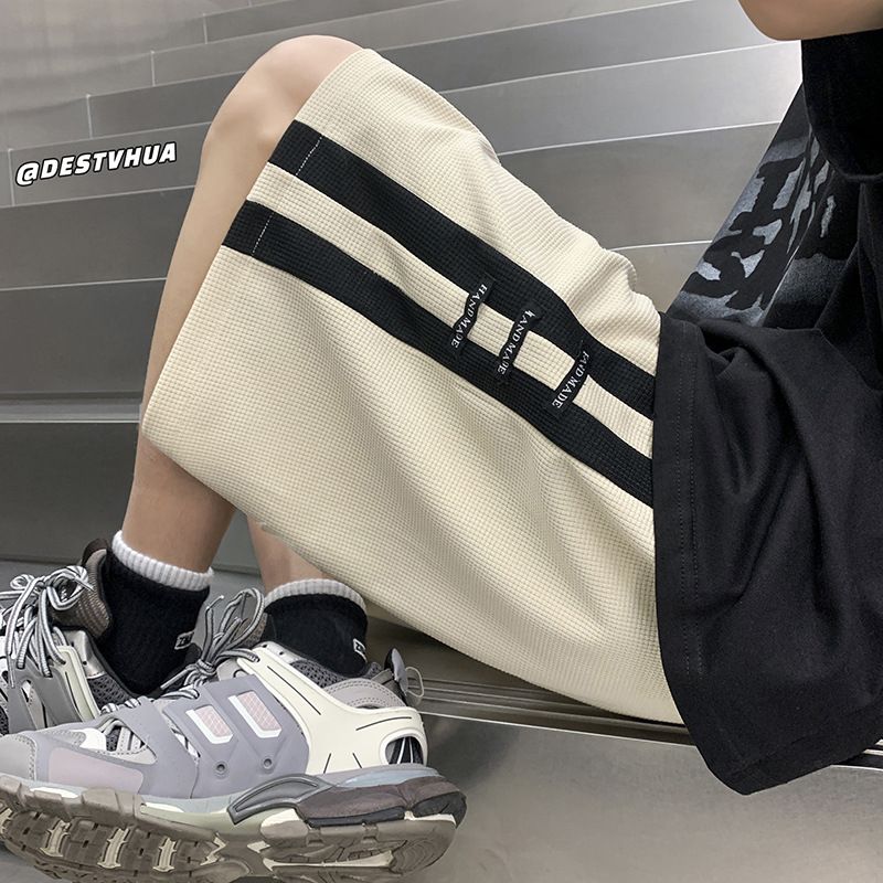 Mænds Afslappede Shorts Sommer Tynde Sektion Farve Matchende Sport Trend