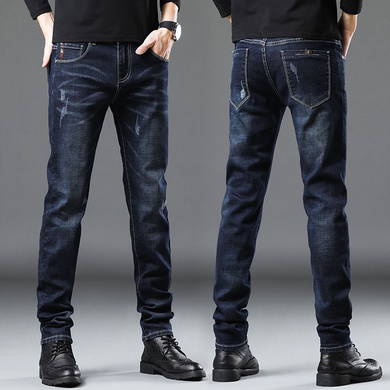 Mænds Jeans Loose Fit Small Feet Casual Bukser