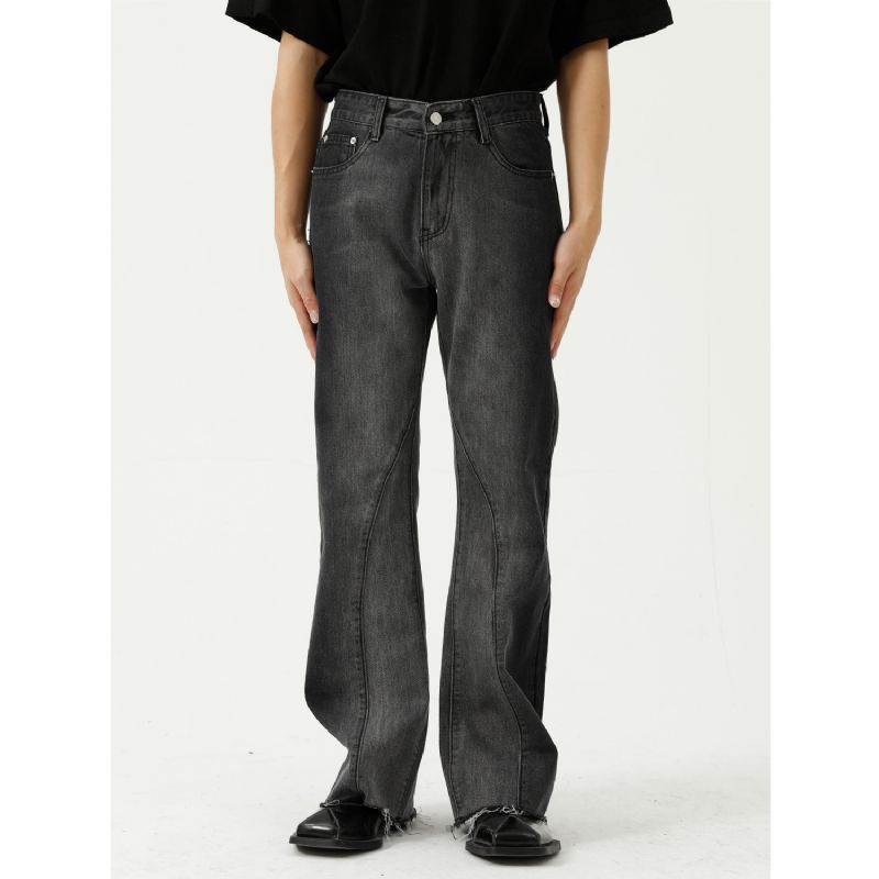 Mænds Kontrastfarvede Jeans