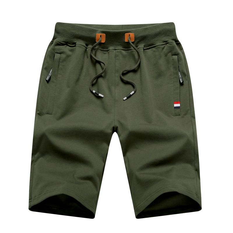 Mænds Sportsshorts Casual Løs Fem Point Tynd Strikket Løb