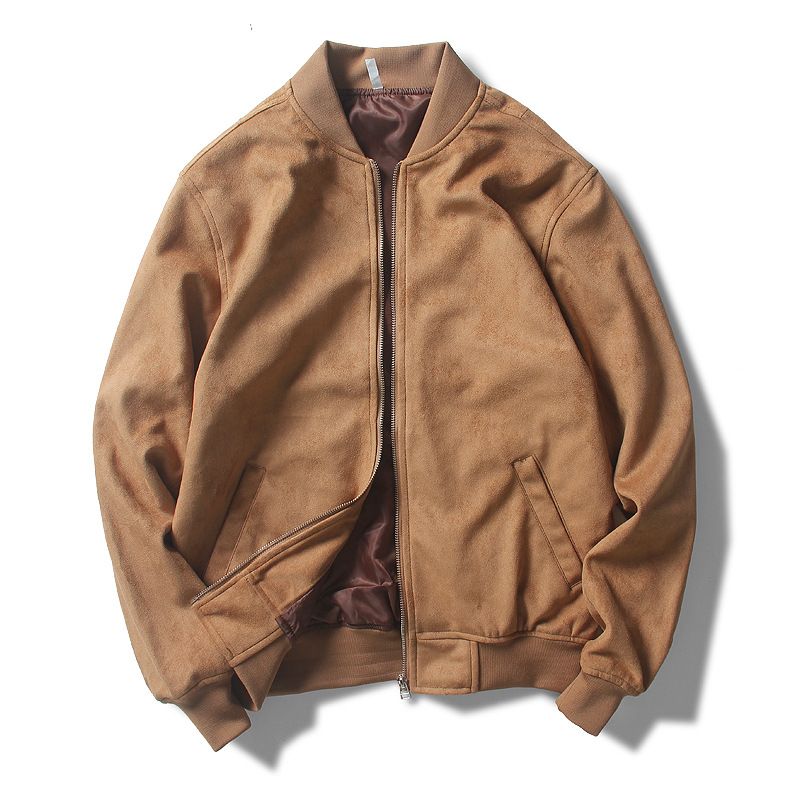 Mænds Standkravejakke Flying Stand Collar Beige