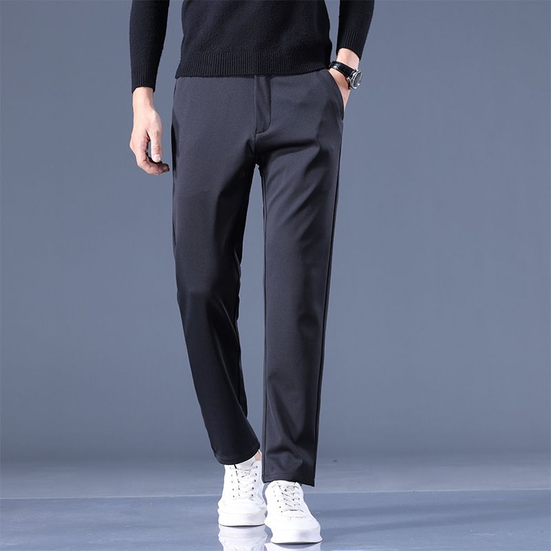 Mænds Stretch Casual Bukser Slim Fit Lige