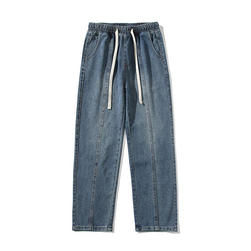 Mænds Vintage Jeans Gradient Loose Straight Pants