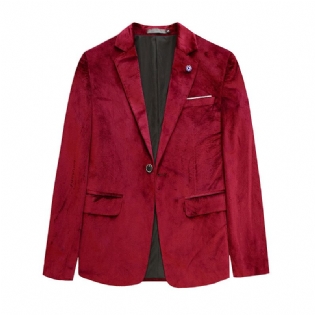 Mandlige Blazers Personlighed Rød Række Af En Knap