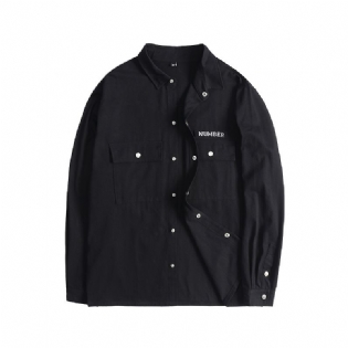 Mode Casual Mænd Jakker Single Breasted