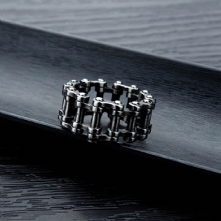 Modesmykker Personlig Cykelkæde Titanium Stålring Herre Rustfrit Stål Motorcykelkædering Smykker