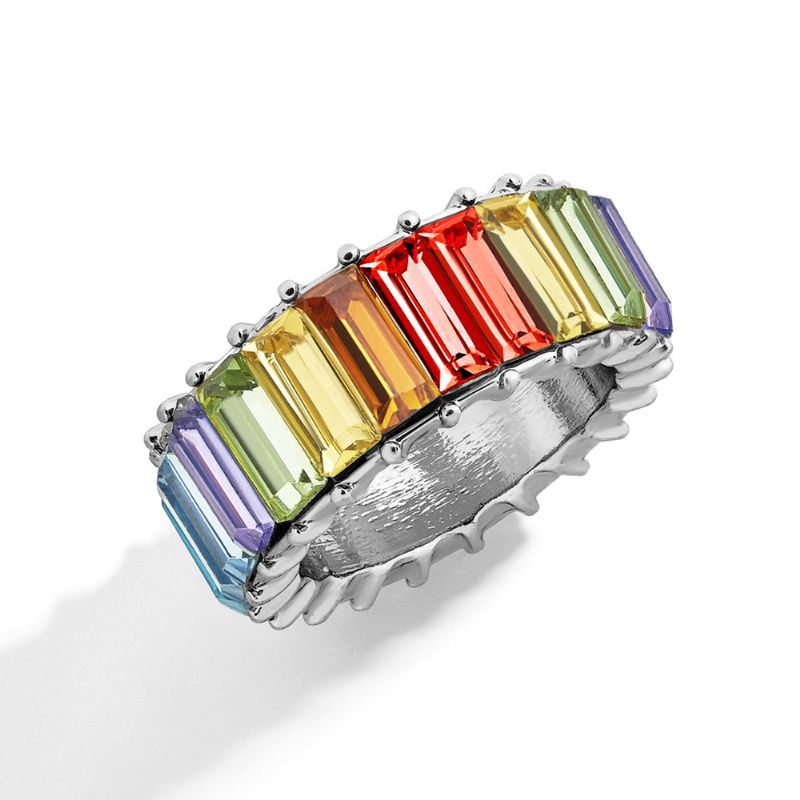 Ny Legering Diamantring Smykker Farverige Personlighed Mode Geometriske Ring
