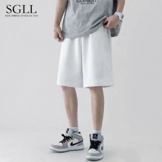 Nye Basketball Sportsshorts Mænds Tynde Sektion Løs Afslappet Fem Point