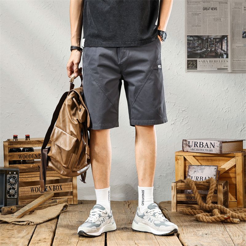 Retro Tooling Shorts Til Mænds Nye Trend Casual Fem Point