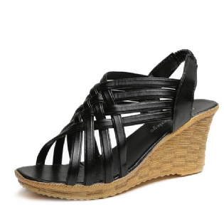 Sandaler Med Tykke Såler Dame Sommer Kile Ny Fisk Mund Mode Damesko Platform Bund Temperament Højhælede Sko