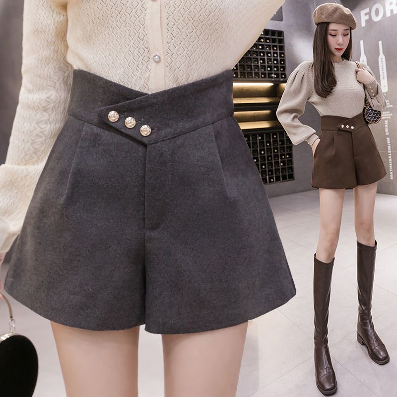 Shorts Dame Casual Uld Høj Talje