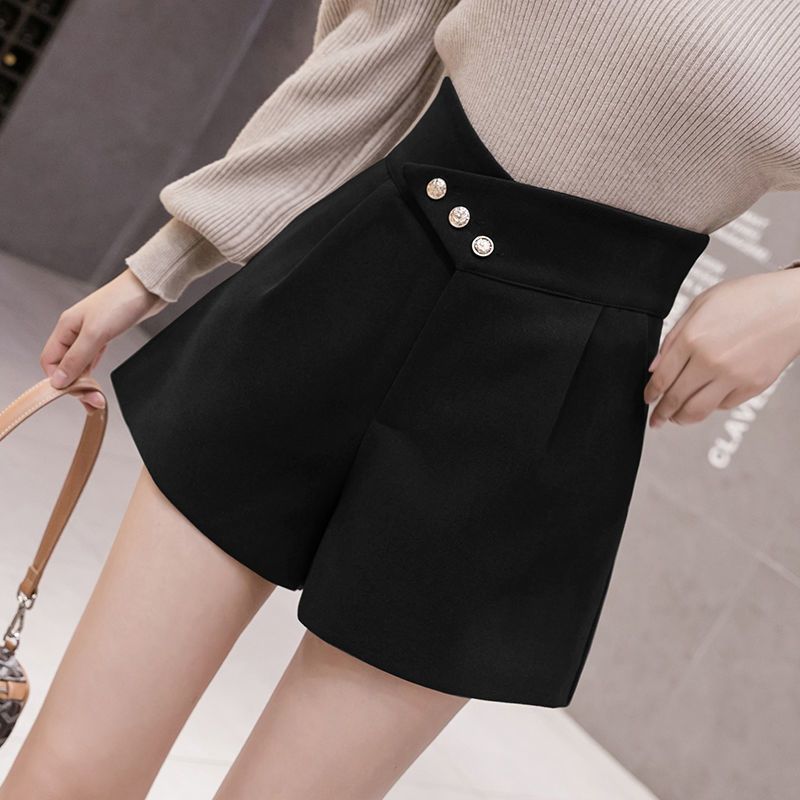 Shorts Dame Casual Uld Høj Talje