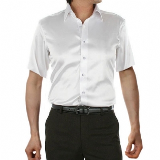Silke Herreskjorte Kortærmet Lapel Summer Top Multicolor