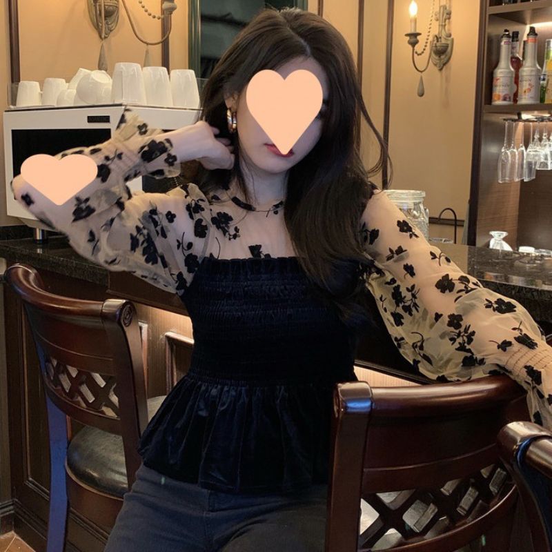 Skjorte Dame Vintage Mode Langærmet Top Trend