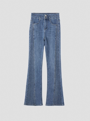 Slid Jeans Dame Højtalje Diamond Fashion