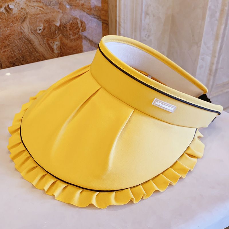 Sommer Blonder Ny Hat Kvinders Anti-uv Tom Top Shell Hat Solsejl Solhat Folde Pandebånd Hat