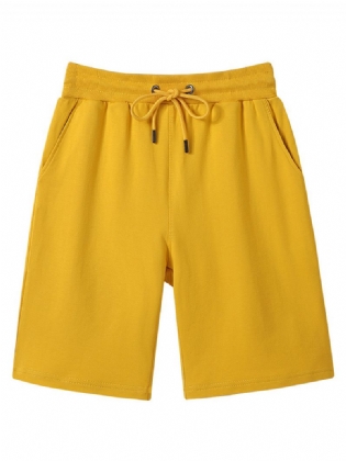 Sommer Bomuld Åndbare Casual Shorts Herre Nye Trend Strand Fem Point