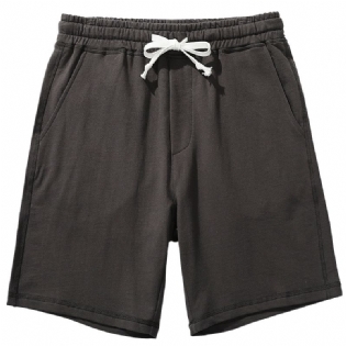Sommer Mænds Afslappede Løse Shorts Med Snøre Fem Point