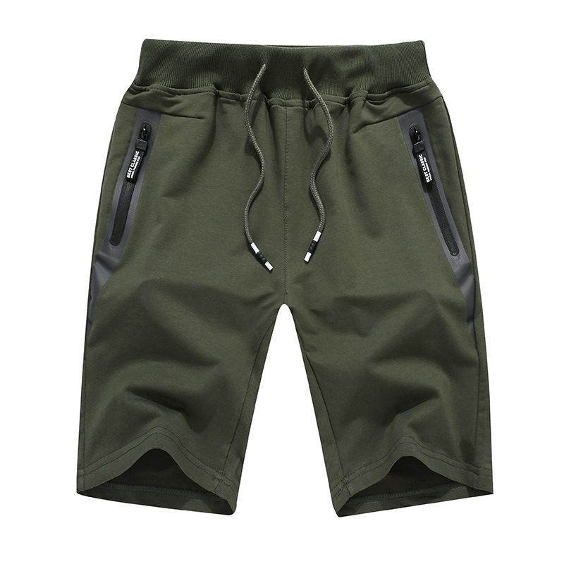 Sommer Nye Afslappede Elastiske Shorts Strikket Fem Point Strand Til Mænd
