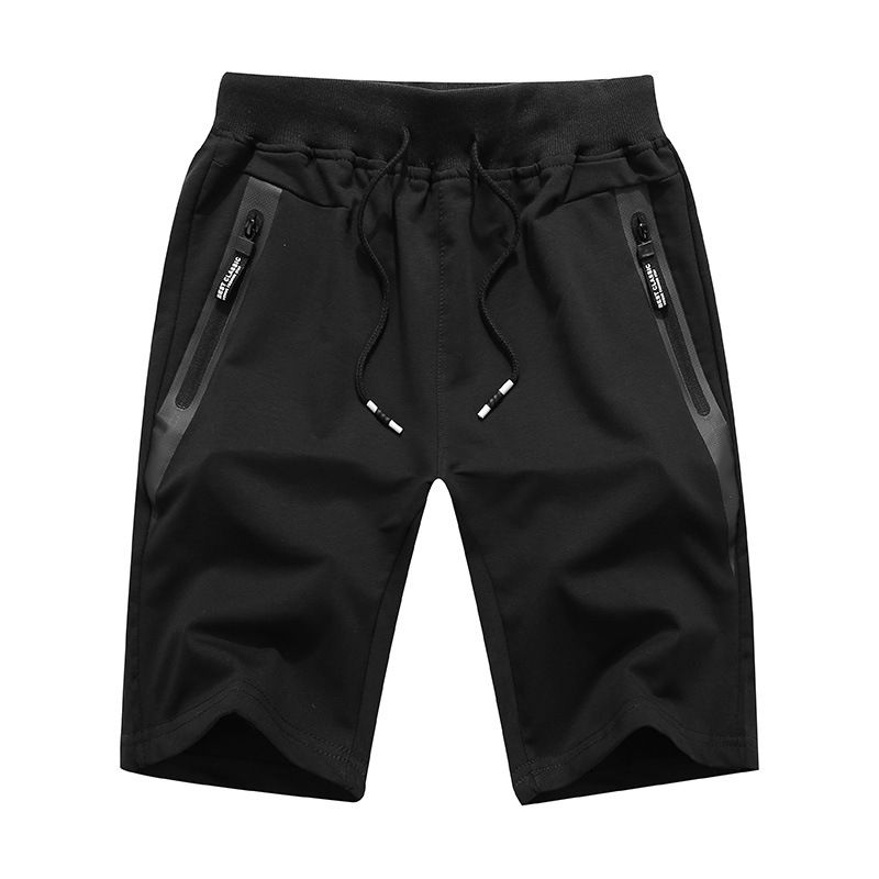 Sommer Nye Afslappede Elastiske Shorts Strikket Fem Point Strand Til Mænd
