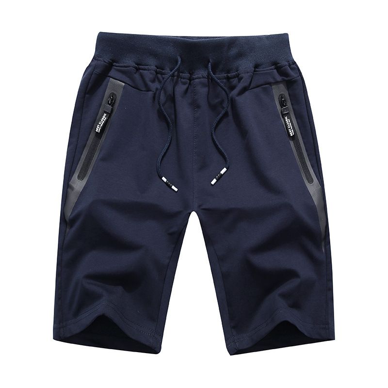 Sommer Nye Afslappede Elastiske Shorts Strikket Fem Point Strand Til Mænd
