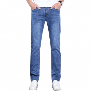 Stretch Jeans Mænd Slim Fit Lige Trendy Casual