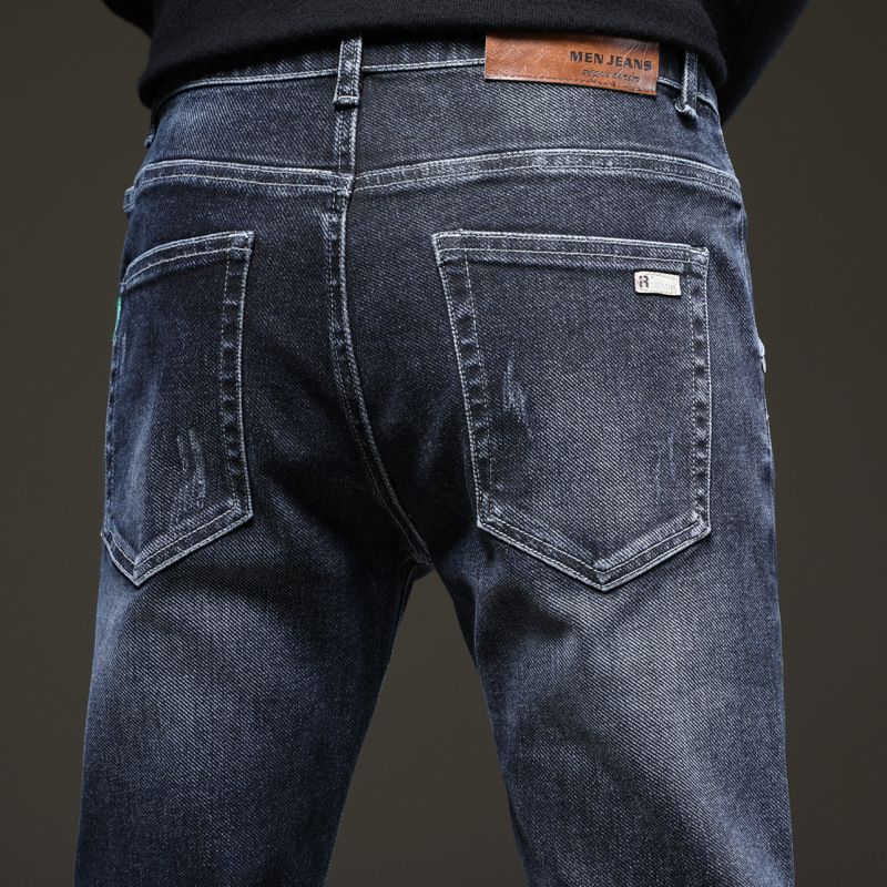 Stretch Jeans Mænd Små Fødder Slim Fit