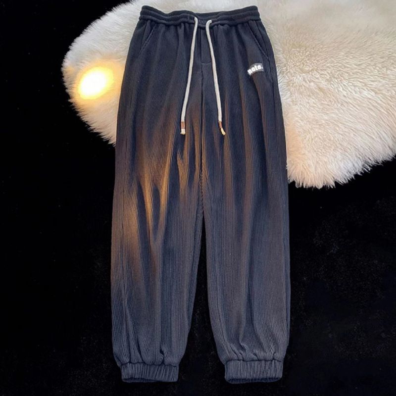 Stribede Lige Joggingbukser Til Mænd Løse Casual Basketball