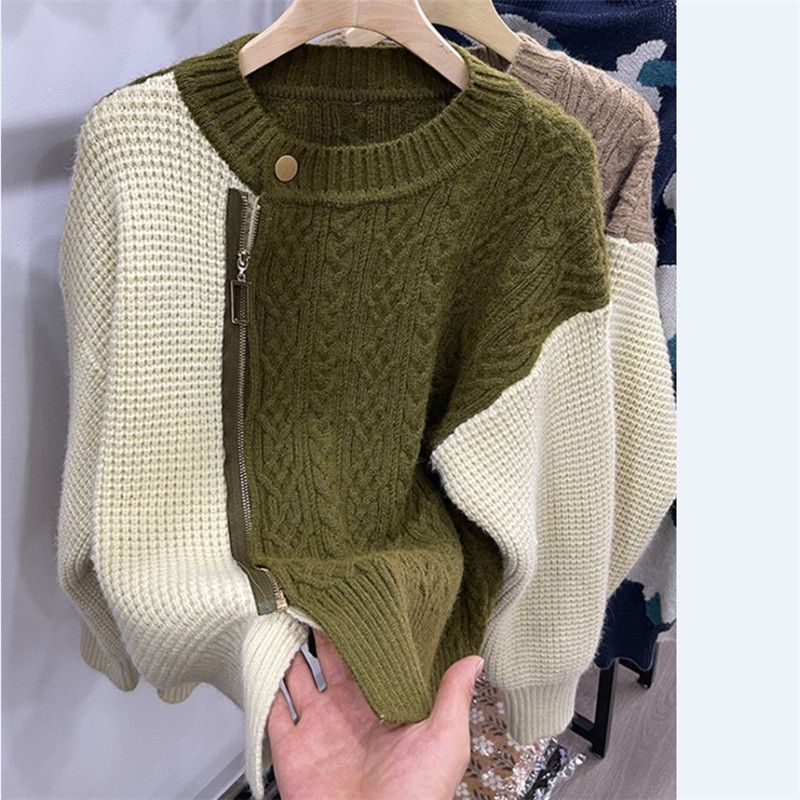 Sweater Jakke Kvinder 2023 Forårsny Retro Løs Forårsstrikket Top Cardigan