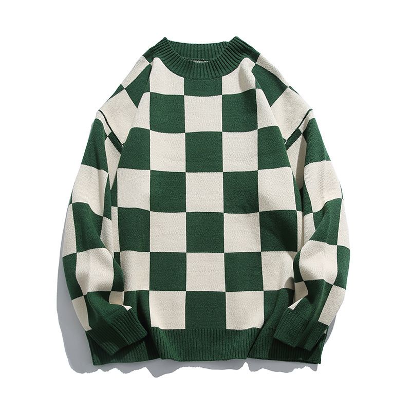 Sweater Mænds Rund Hals Løs Afslappet Strik