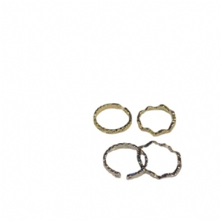 Temperament Åben Ring Kvindeligt Design Avanceret Diamant Udsøgt Justerbar