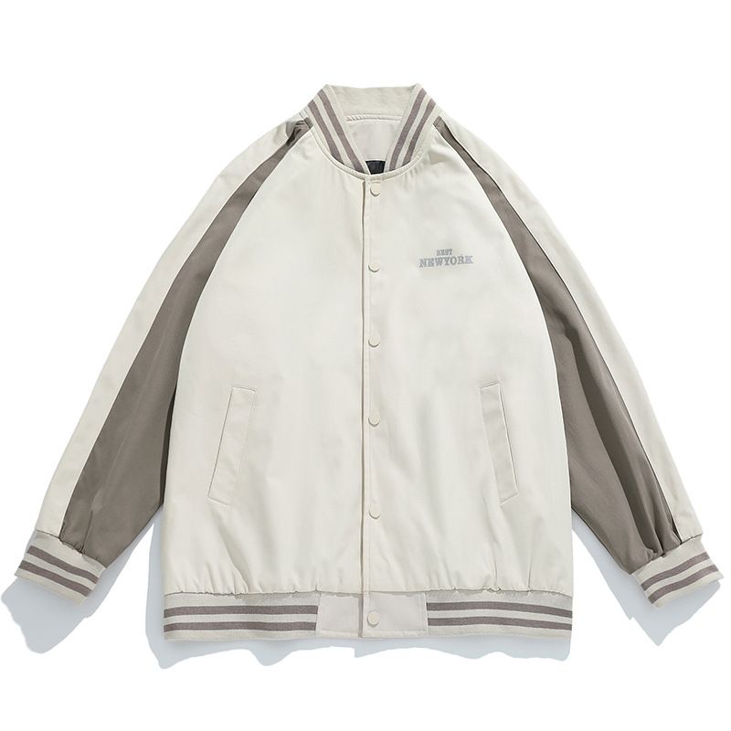 Vintage Baseballuniform Til Mænd 2023 Trendsyede Løse Jakker
