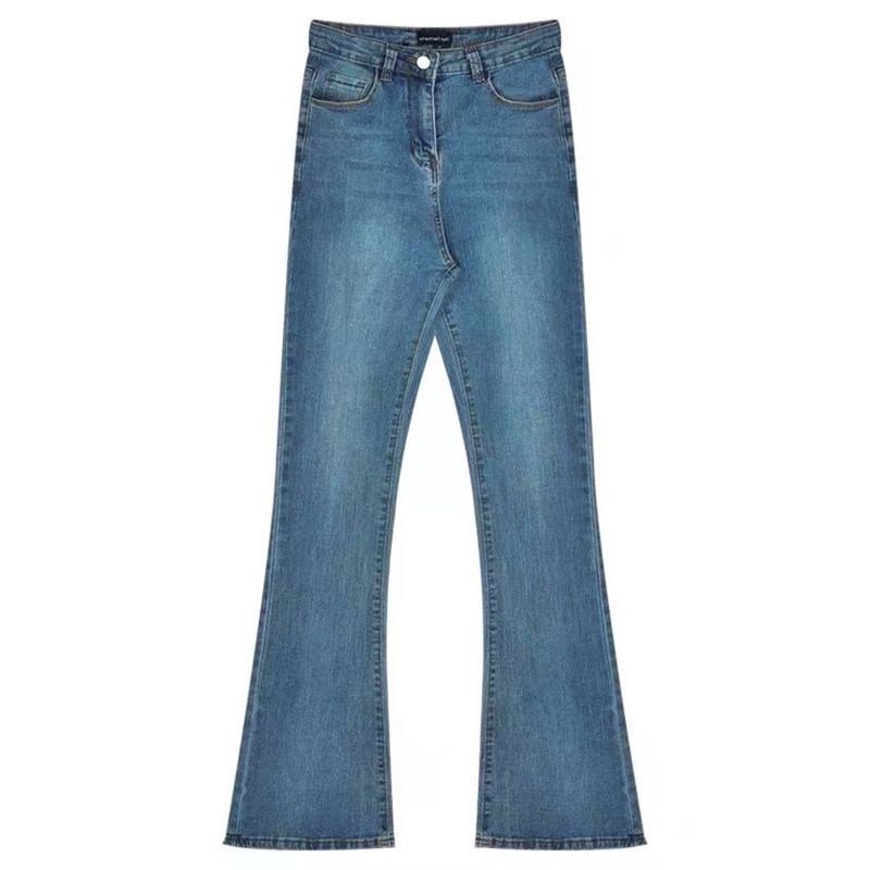 Vintage High Stretch Slim Fit Dame Jeans Høj Talje