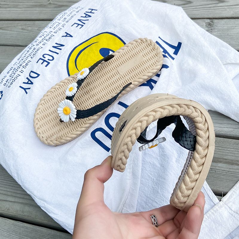 2023 Ny Blomst Sommer Flip-flops Sko Kvinder Slidstærke Damer Flade Sandaler Hjemmesko Sko Strand