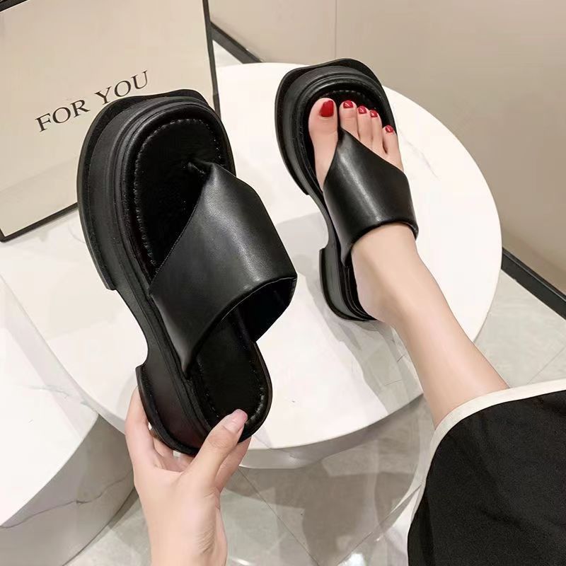 2023 Nye Sommersandaler Hjemmesko Tyksålede Flip Flops Til Kvinder Strandsandaler Med Sandaler