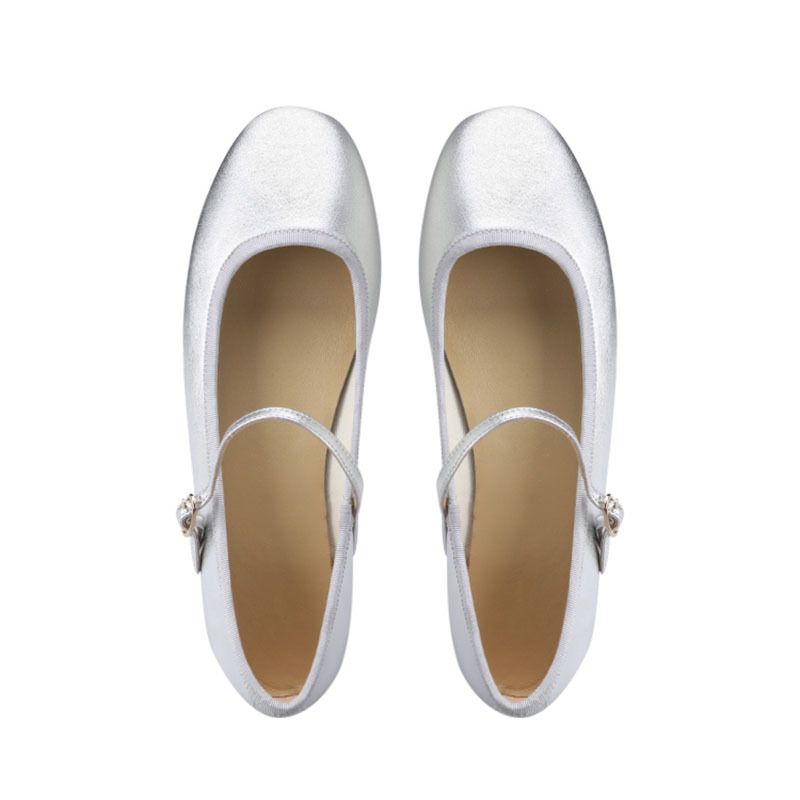 2023 Forår Og Efterår Ny One Word Bælte Doudou Sko Flade Mund Ballet Flats
