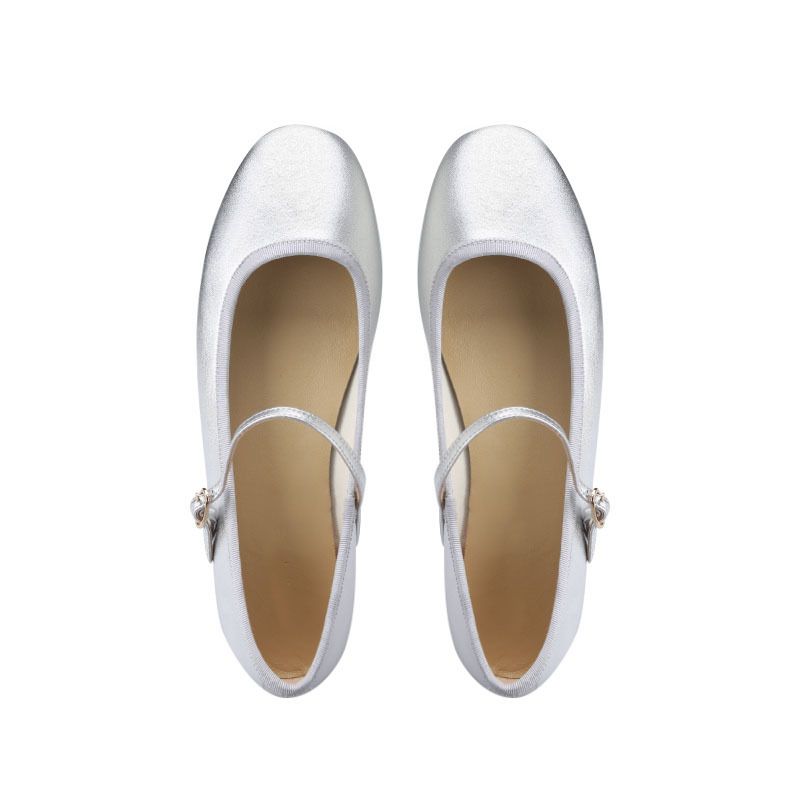 2023 Forår Og Efterår Ny One Word Bælte Doudou Sko Flade Mund Ballet Flats