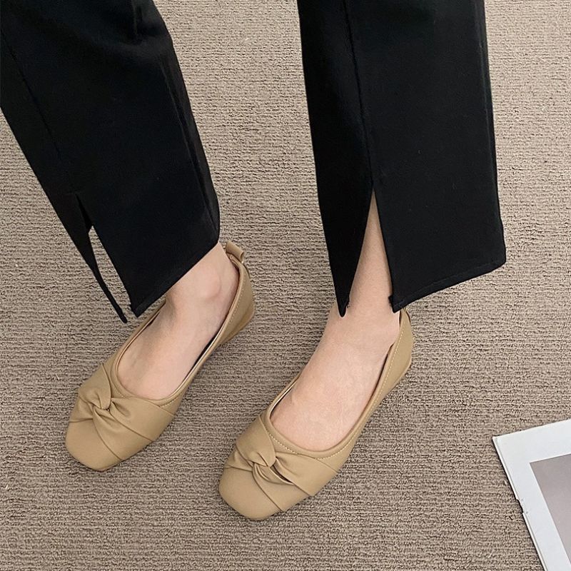 Forår Og Efterår 2023 Nye Og Kvinders Og Nye Bedstemor-sko Flade Slip-on-sko Med Blød Bund