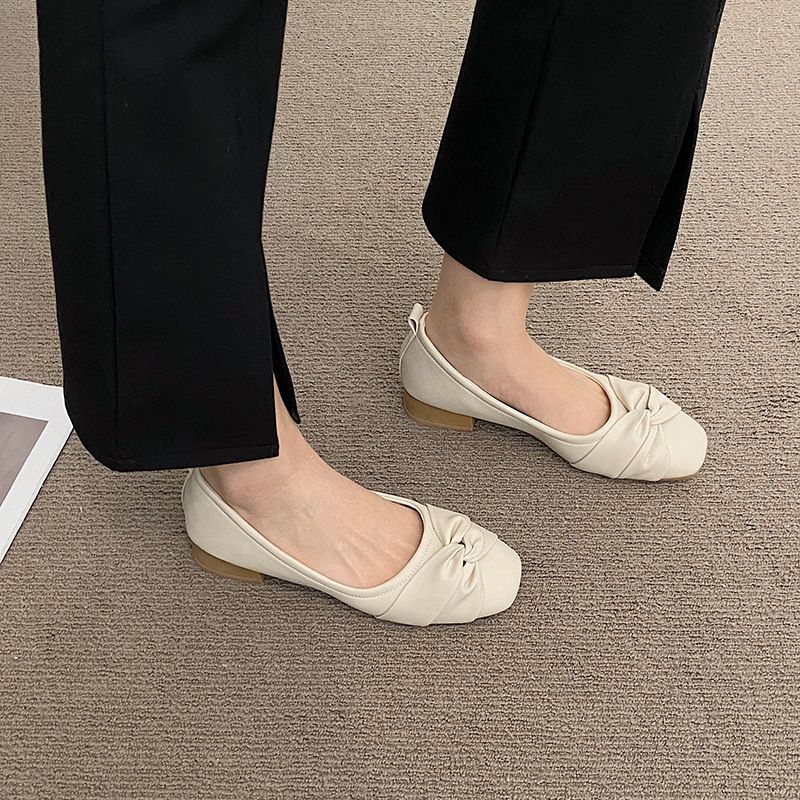 Forår Og Efterår 2023 Nye Og Kvinders Og Nye Bedstemor-sko Flade Slip-on-sko Med Blød Bund