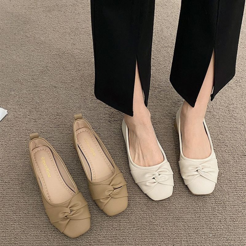 Forår Og Efterår 2023 Nye Og Kvinders Og Nye Bedstemor-sko Flade Slip-on-sko Med Blød Bund