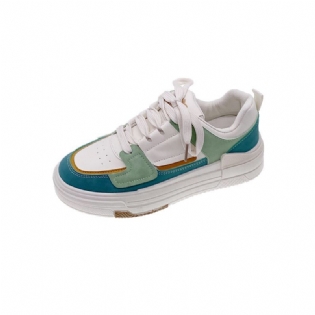 Kvinder 2023 Forår Nye Flade Sko Med Tyk Sål Lav-top Sneakers Damemode Afslappet Sport Damesko Dame