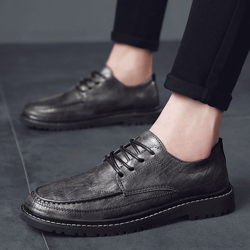 2023 Forår Casual Herre Kjole Sko Brogue Sko Trendy Flade Sko