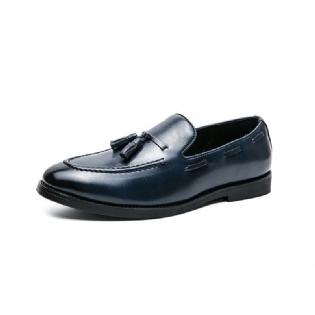 2023 New Dress Shoes Mænds Business Casual Sko Retro Tassels Plus Size Peas Sko