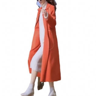 2023 Ny Orange Lang Windbreaker Frakke Damemode
