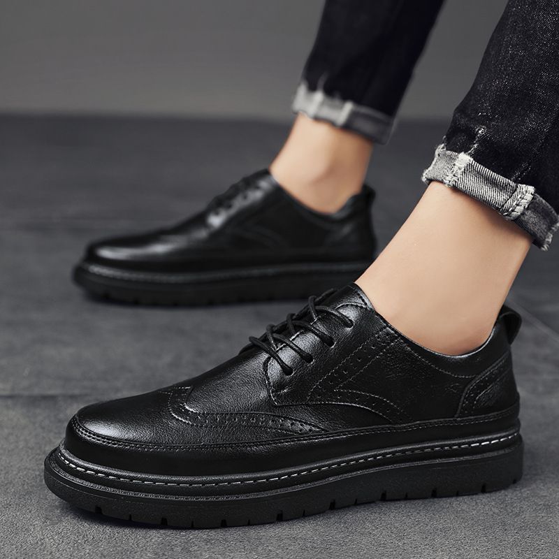 2023 Nye Mænds Sko Brogue Sko Udskårne Herre Kjole Sko Åndbar Business Casual Sko Mænd