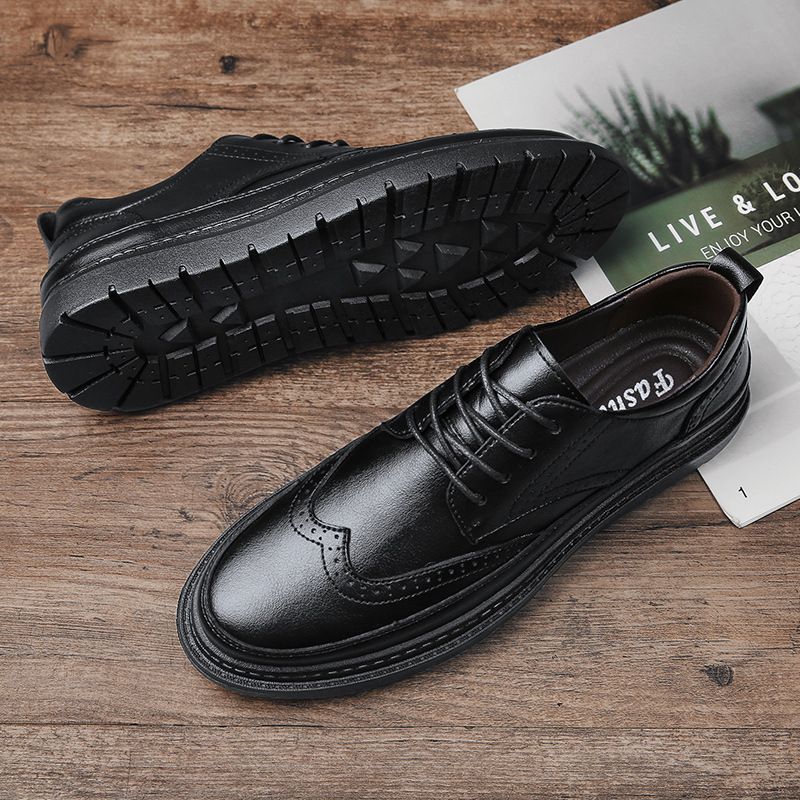 2023 Nye Mænds Sko Brogue Sko Udskårne Herre Kjole Sko Åndbar Business Casual Sko Mænd